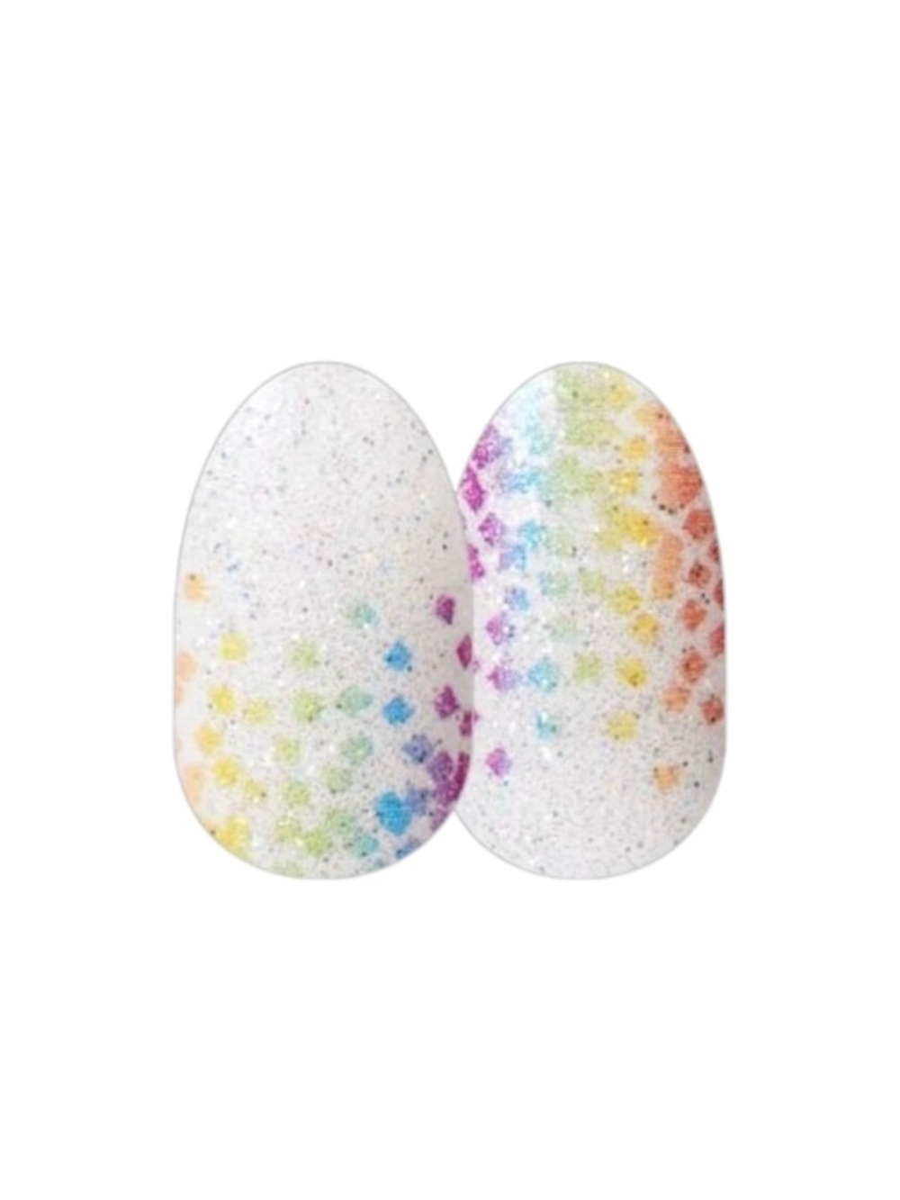 Color Street Celebrate Differences Awareness Nail Polish Strips White Glitter
